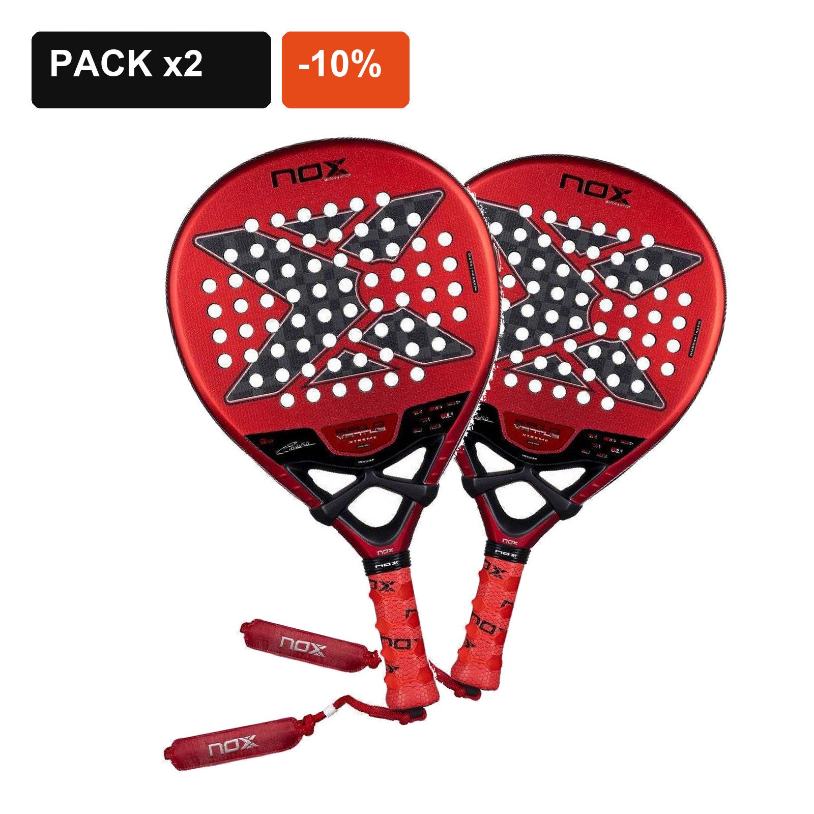 Pack de 2 palas Nox EA10 Ventus Hybrid 12K Xtreme 2026 con 10% de descuento