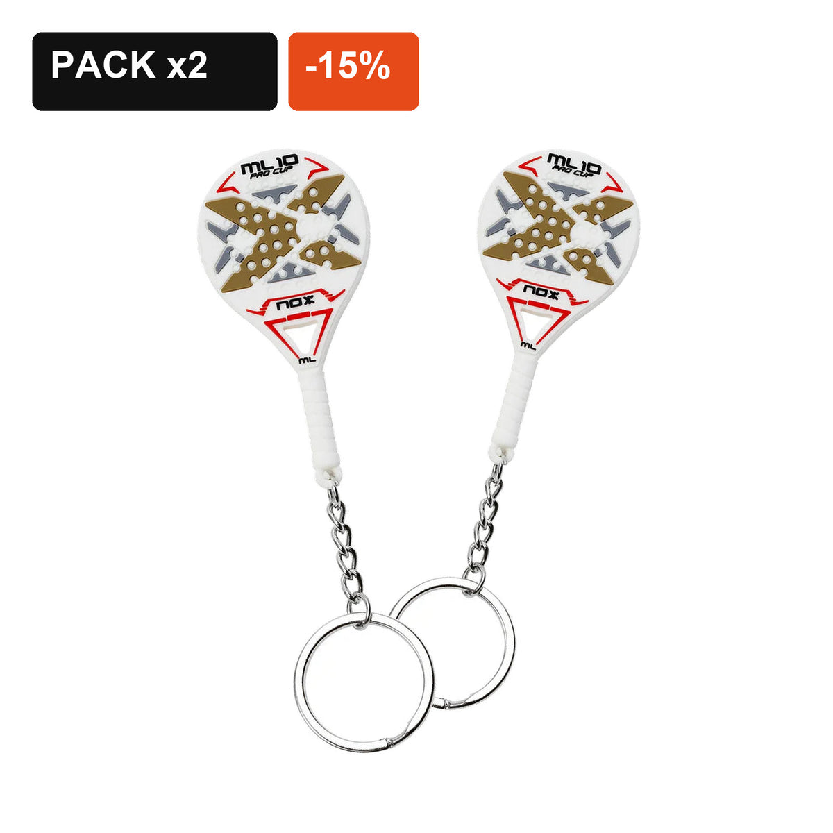 Pack de 2 llaveros Nox ML10 Pro Cup con 15% de descuento