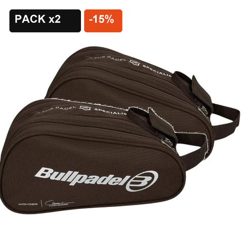 Pack de 2 neceseres Bullpadel Claudia Fernandez Chocolate con 15% de descuento