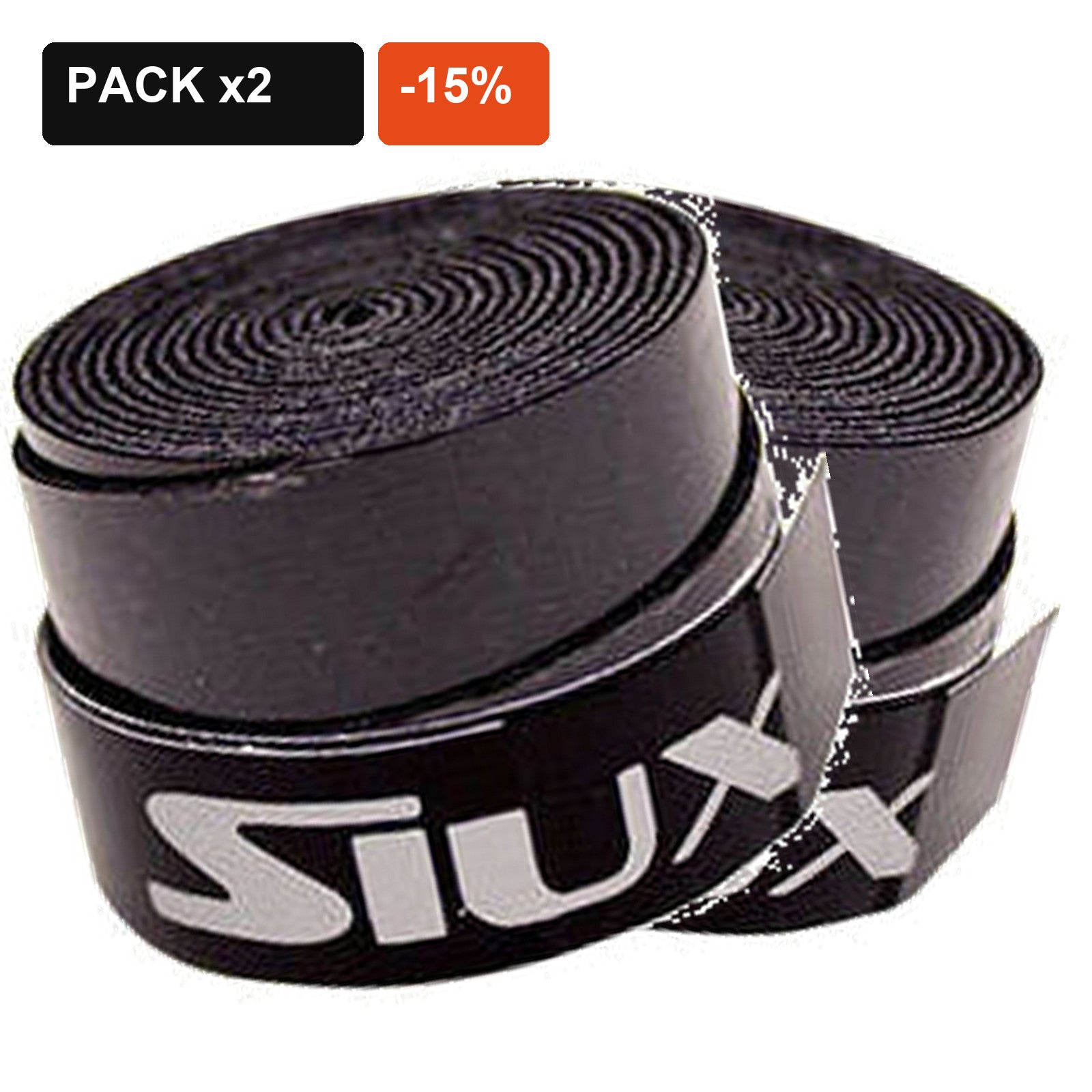 Pack de 2 overgrips Siux Negro con 15% de descuento