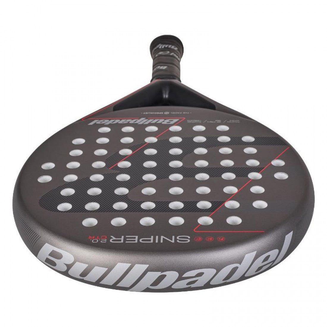 Pack 2x Pala Bullpadel Sniper 2.0 Control Gris Oscuro 2026