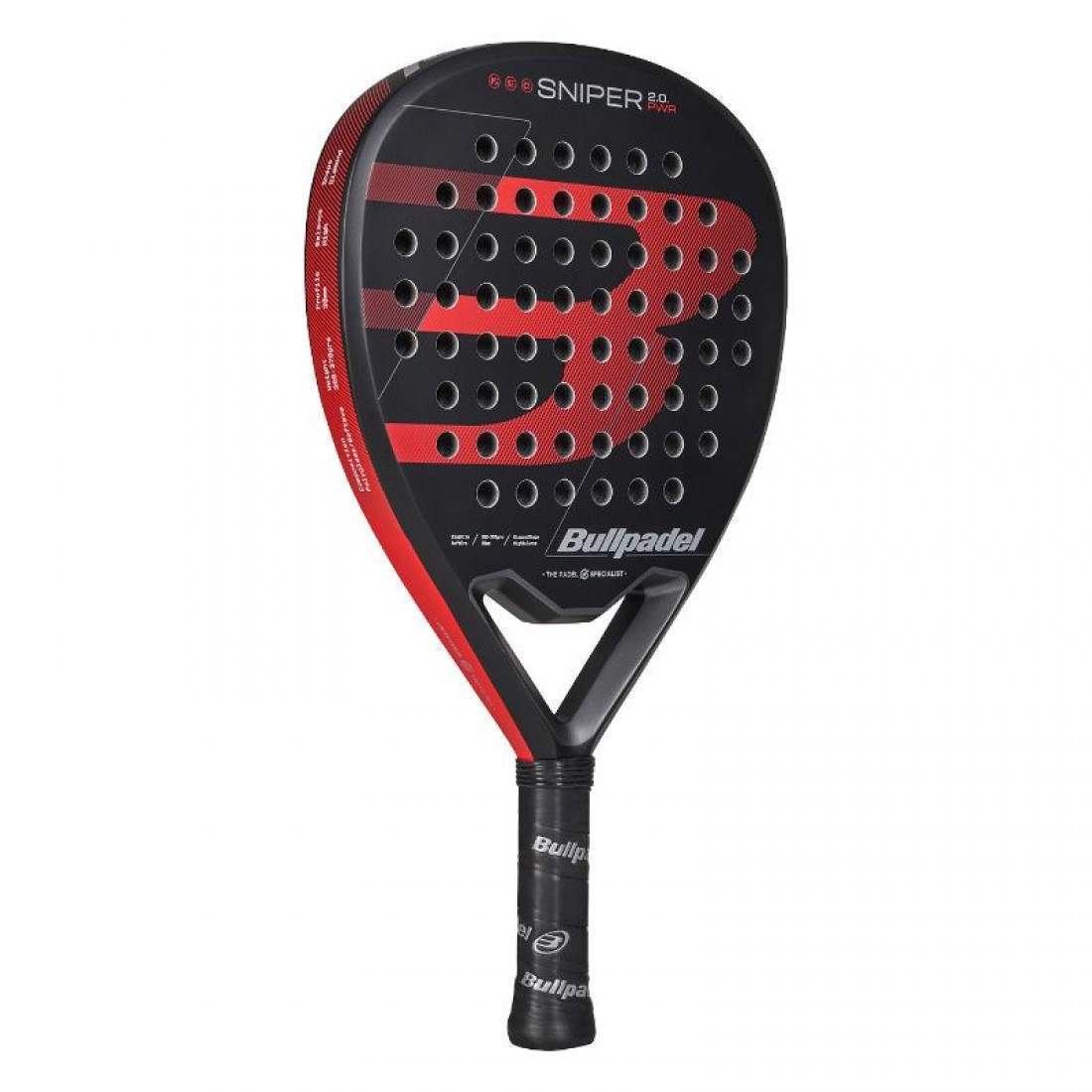 Pack 2x Pala Bullpadel Sniper 2.0 Power Negro 2026