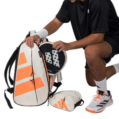Paletero Adidas Multigame 3.5 Blanco Tiza Naranja