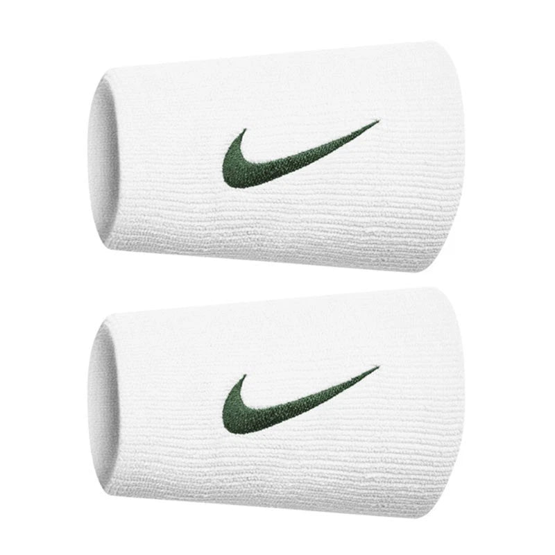 Muñequeras Nike Premier Tennis Double Wide Blanco/Verde