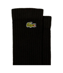 Medias Lacoste Sport Corte Alto Negro x3 Pares