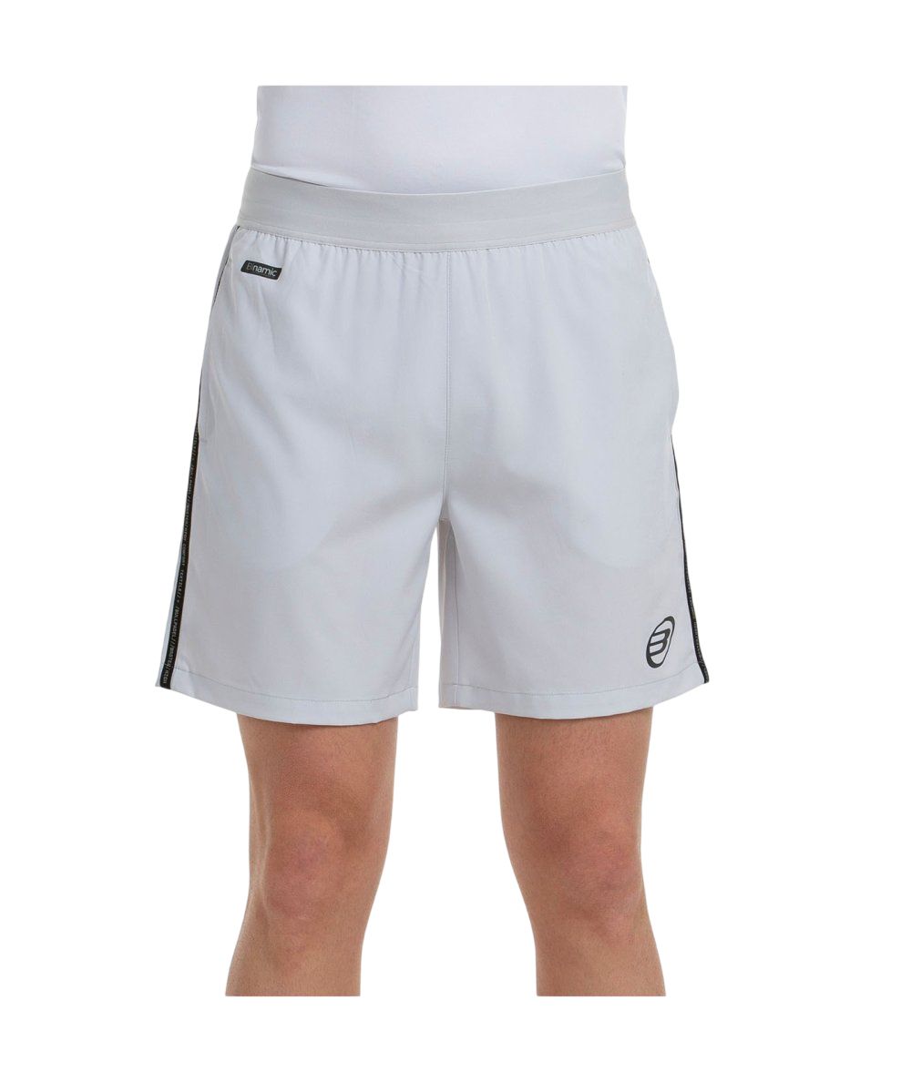 Pantaloneta Bullpadel Maceda Gris Perla
