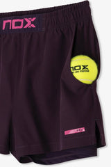 Short Nox Pro Morado Mujer