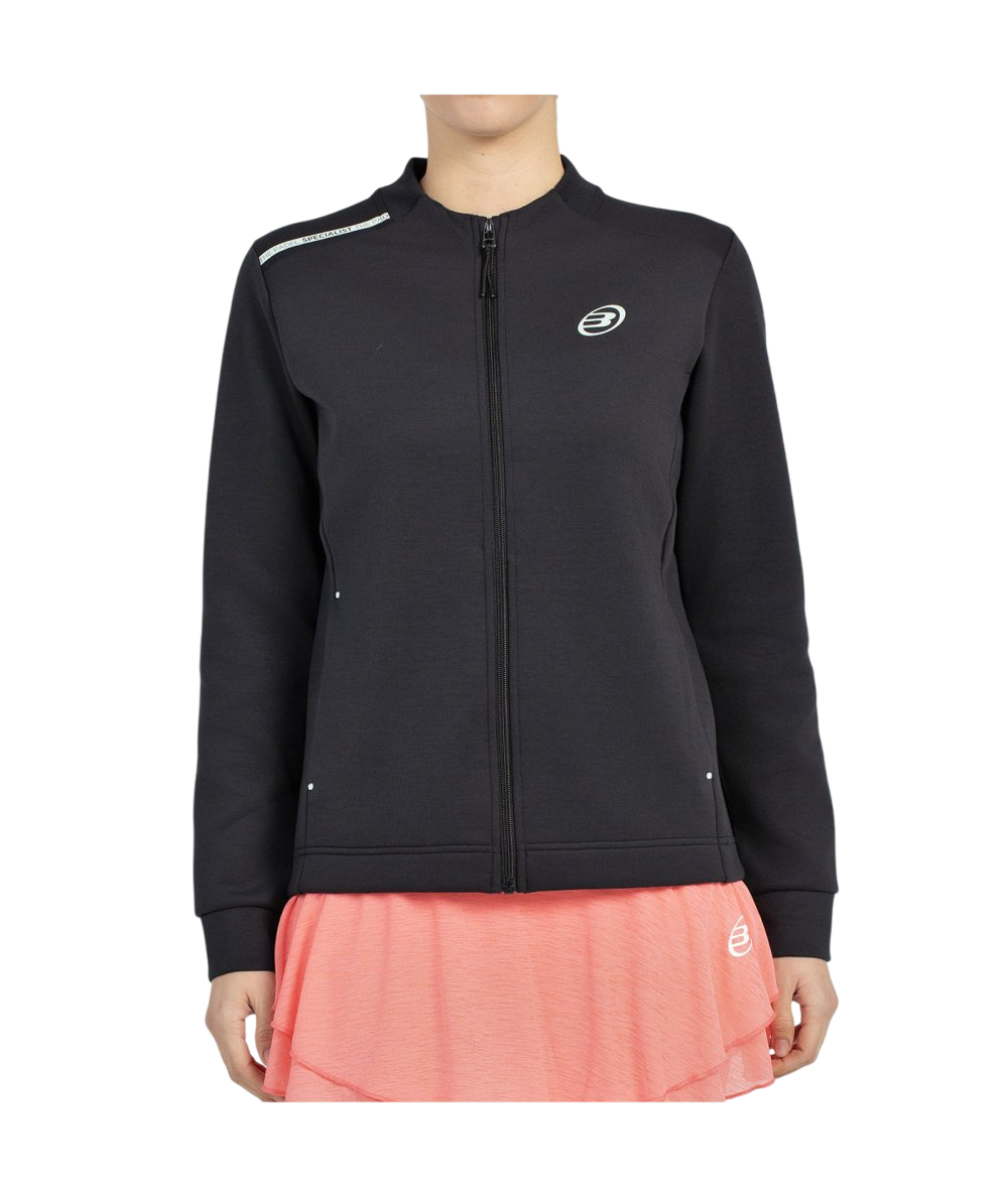 Sudadera Bullpadel Mujer Acore Negra