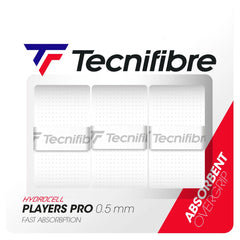 Overgrips Tecnifibre Players Pro Blanco Hydrocell x3 Unidades