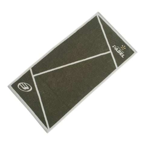 Toalla Bullpadel Premier Padel Kaki Negro 150x90