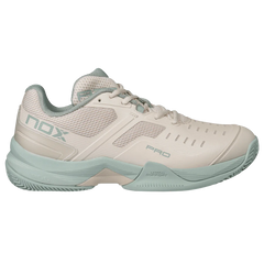 Zapato de Padel Nox AT10 Pro Beige/Azul Claro