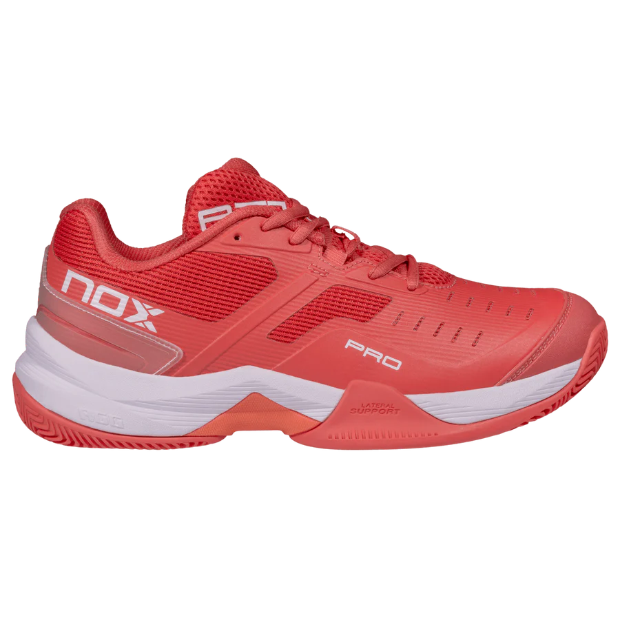 Zapato de Padel Nox AT10 Pro Coral/Blanco