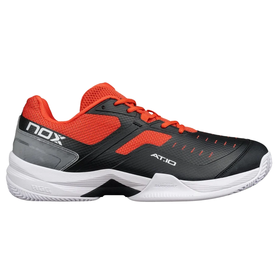 Zapato de Padel Nox AT10 Pro Negro/Rojo