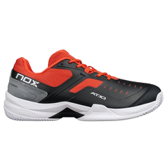 Zapato de Padel Nox AT10 Pro Negro/Rojo