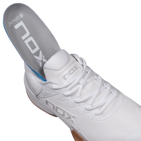 Zapato de Padel Nox ML10 Hexa Blanco/Cafe