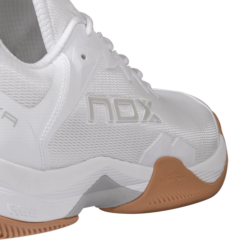 Zapato de Padel Nox ML10 Hexa Blanco/Cafe