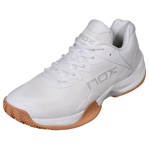 Zapato de Padel Nox ML10 Hexa Blanco/Cafe