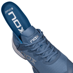 Zapato de Padel Nox ML10 Hexa Azul/Blanco