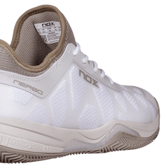 Zapato de Padel Nox Nerbo Blanco/Verde Vetiver