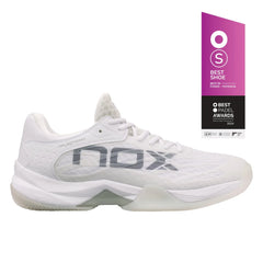 Zapato de Padel AT10 LUX Blanco / Gris