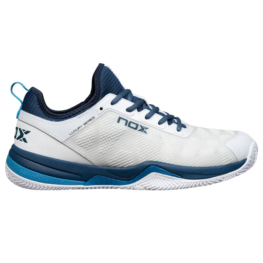 Zapato de Padel Nox Nerbo Blanco/Azul Claro