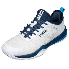 Zapato de Padel Nox Nerbo Blanco/Azul Claro