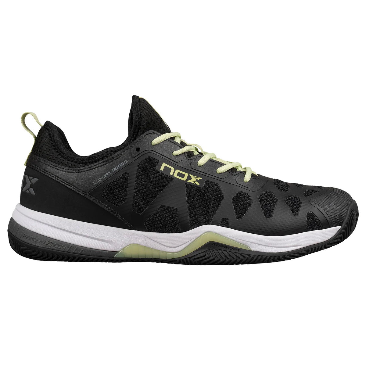 Zapato de Padel Nerbo Negro / Lima Suave